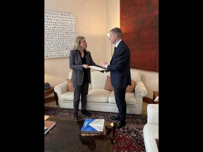 Il nuovo ambasciatore ucraino a Roma presenta le credenziali alla Farnesina