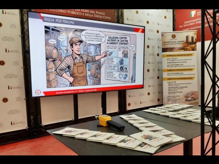 A Vinitaly per la prima volta i vigili del fuoco, per la sicurezza nelle cantine