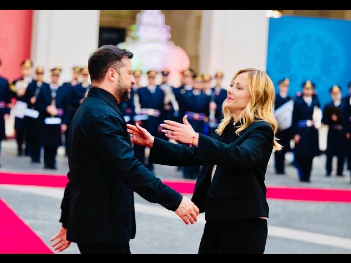 Meloni mercoled&igrave; 15 aprile riceve Zelensky a Roma
