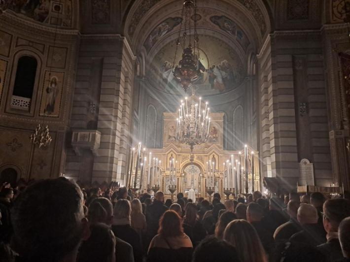 Celebrata a Trieste ieri sera la vigilia della Pasqua serbo ortodossa