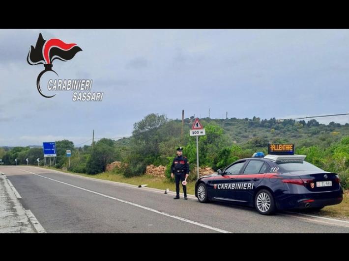 Raid vandalico sulla strada statale, sei minorenni denunciati in Gallura