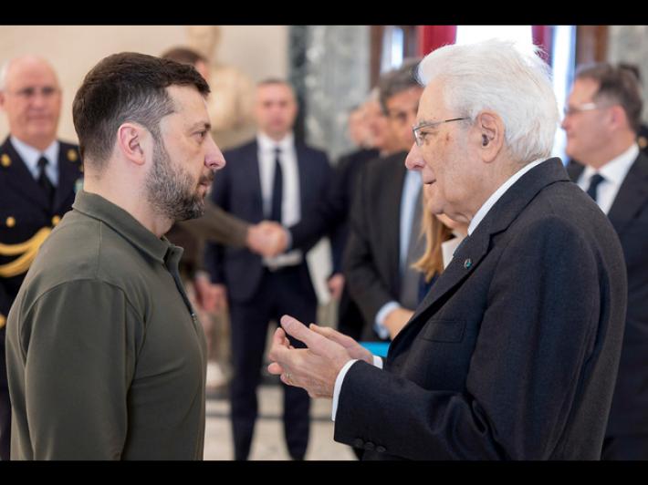 Mattarella a Zelensky, fermo sostegno dell'Italia all'Ucraina