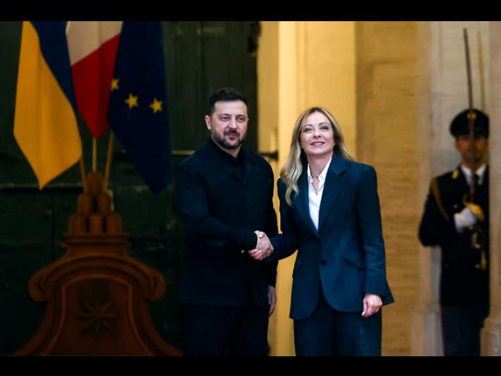 Meloni, con Kiev interessati a una produzione comune di droni