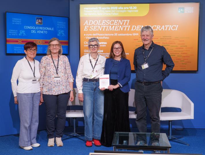 Comunicato Stampa: CRV - Presentazione Quaderno di sintesi della ricerca &lsquo;Adolescenti e sentimenti democratici&rsquo;