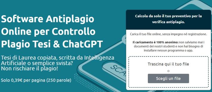 Comunicato Stampa: Intelligenza Artificiale e tesi di laurea: il rischio plagio si evita con la tecnologia.
