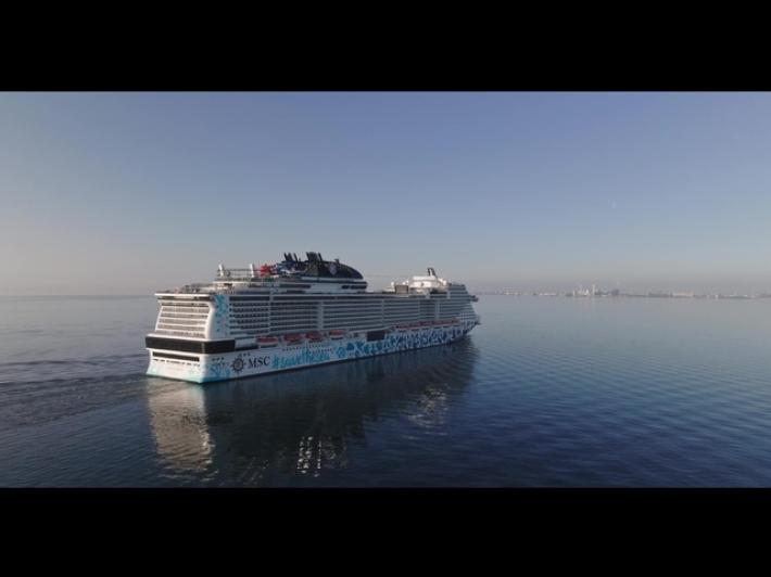 La Msc Euribia sta uscendo dallo stretto di Hormuz