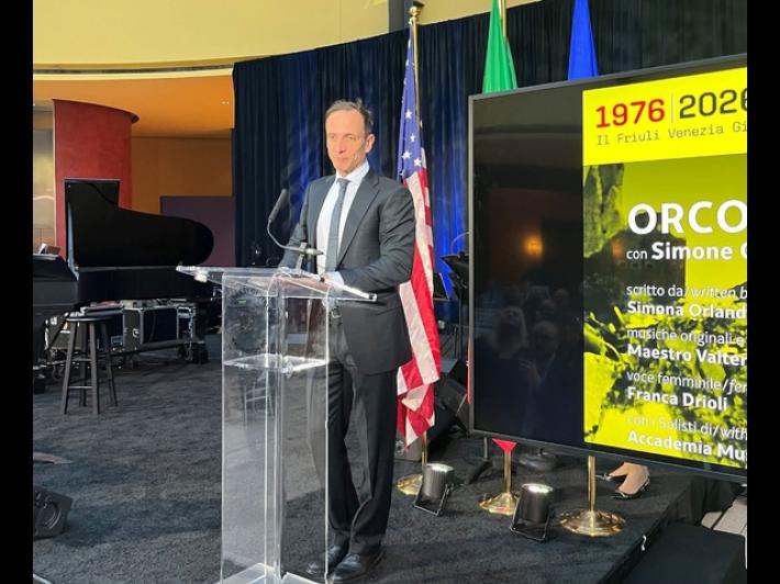 Fedriga porta a Washington memoria del terremoto in Friuli del '76