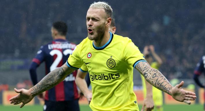 Serie A: goleada dell'Inter, Bologna a pezzi (6-1).  Il Toro batte la Samp (2-0) e la Fiorentina la Salernitana (2-1)