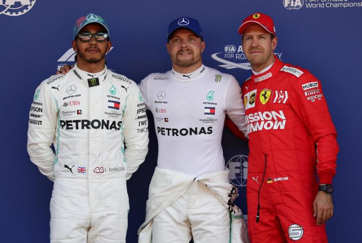 Bottas davanti a tutti in Spagna