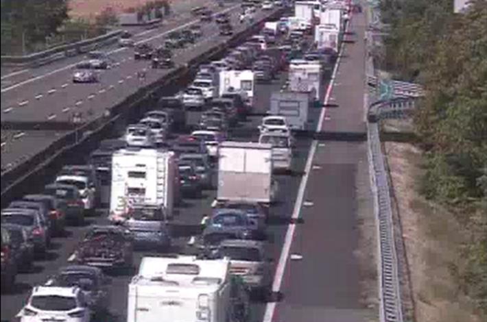 Incidente sull'A1: coda di 8 km tra Fiorenzuola e Fidenza