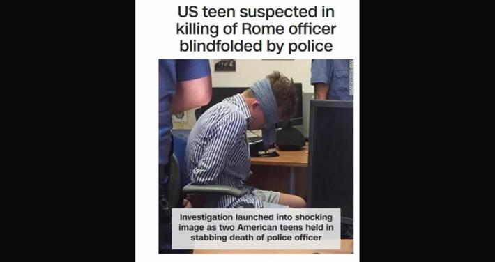 (Anche) sui media Usa la foto del ragazzo americano bendato in caserma, Cnn: 'Scioccante'