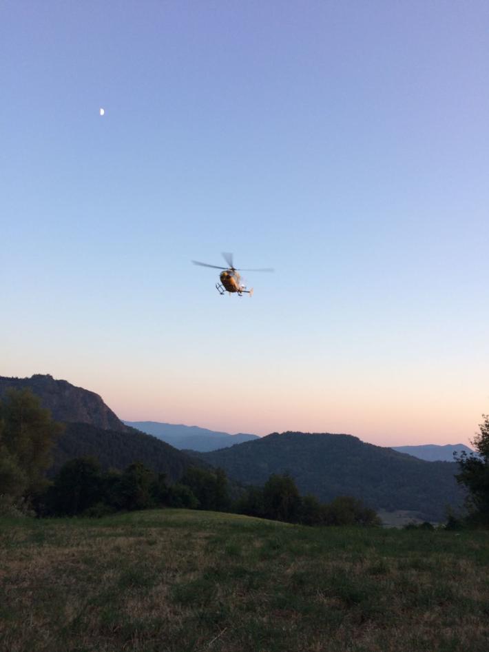 Un disperso ad Albareto, vigili del fuoco e soccorso alpino al lavoro. E' intervenuto anche l'elicottero