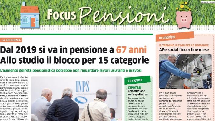 "Focus Pensioni", un inserto speciale con la Gazzetta