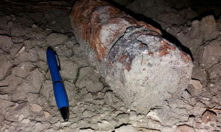 Spunta un proiettile della seconda guerra mondiale