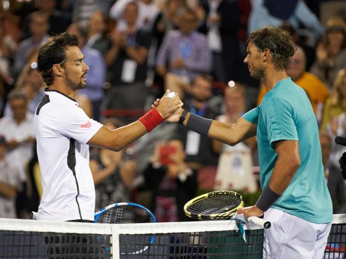 Montreal, Fognini cede a Nadal: niente semifinale