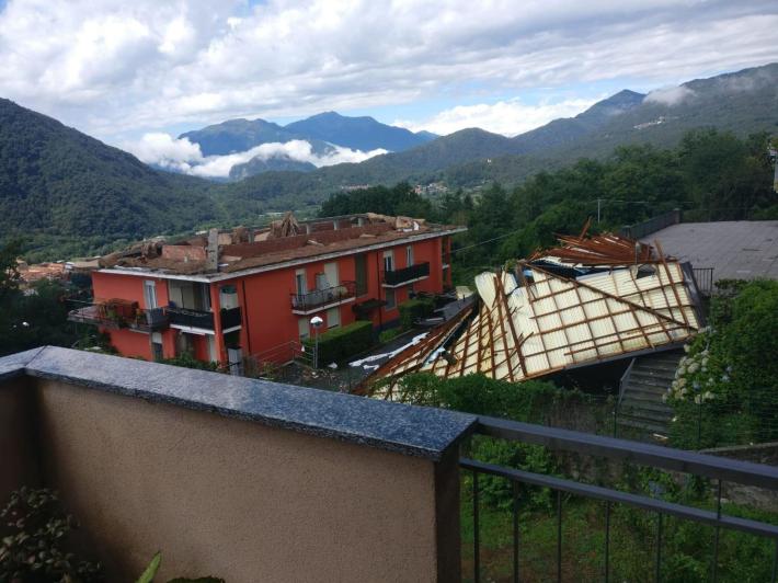 Bomba d'acqua a Lodi, ingenti danni  nel Bresciano, nel Varesotto e nel Verbano
