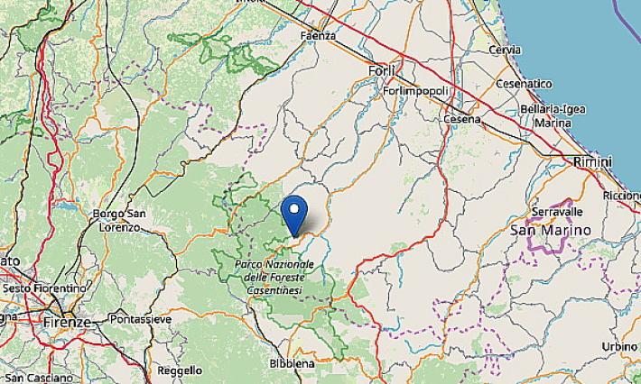 Nuova scossa di magnitudo 3.6 in provincia di Forl&igrave;-Cesena