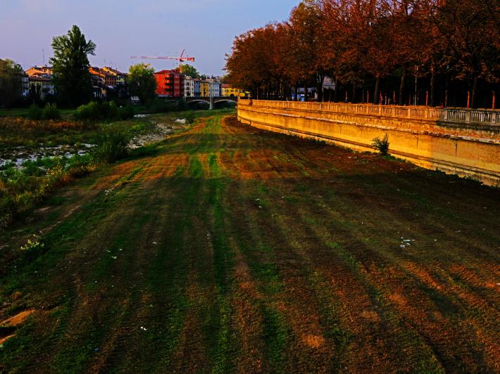 Tramonto... sul greto tosato 