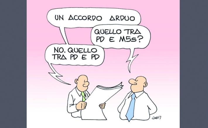 La crisi di governo nata dall'incapacit&agrave; di arginare il debito
