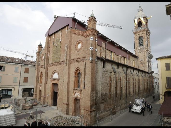 Riapre sabato il  duomo di Mirandola ferito dal sisma