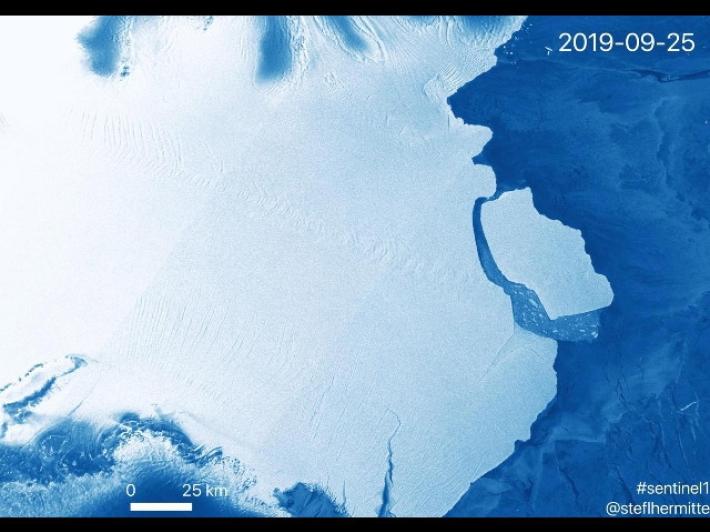 Iceberg gigante si stacca dall'Antartide