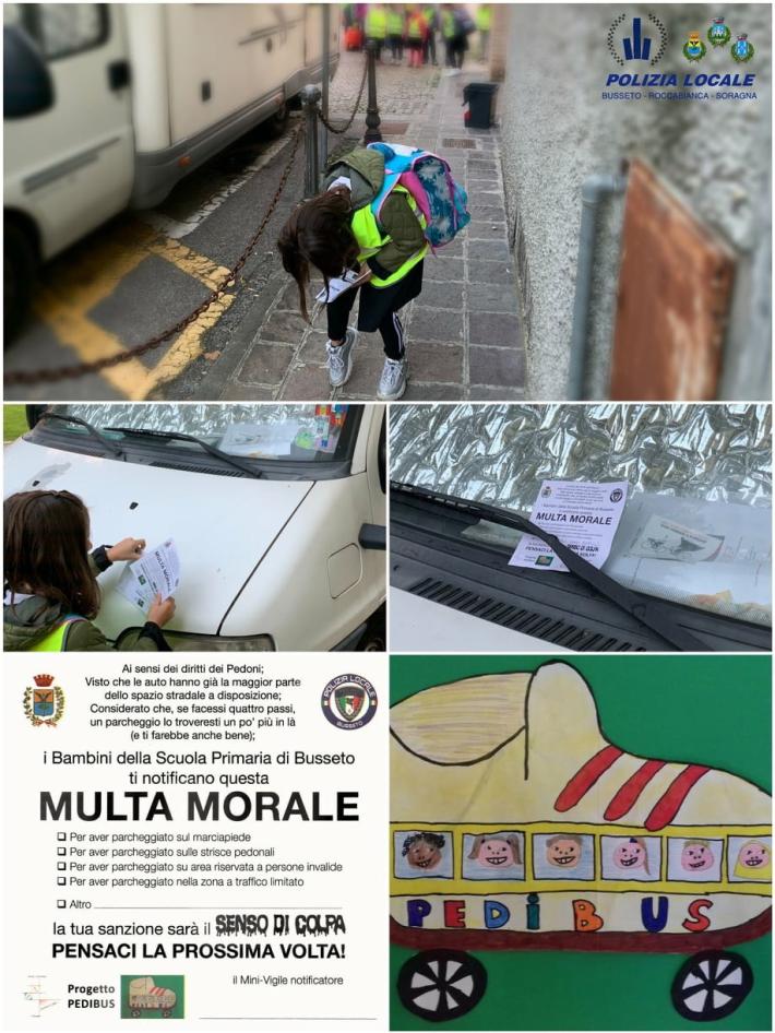 I bambini fanno le 'Multe morali'  agli autisti indisciplinati