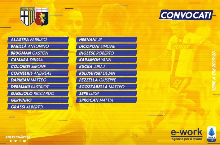 Parma-Genoa: non ci sar&agrave; Bruno Alves. D'Aversa: 'Due in lizza per il suo posto'