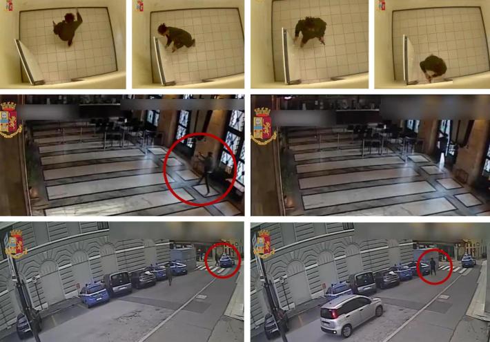 Il killer dei poliziotti  alla Questura di Trieste ferisce un agente penitenziario