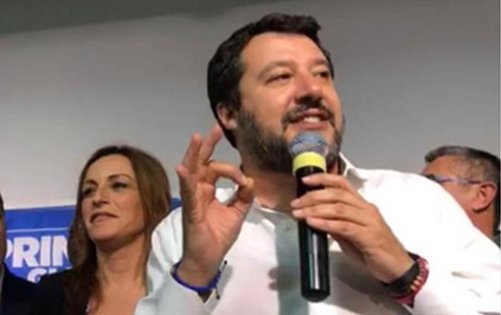 Salvini sabato pomeriggio a Polesine Parmense