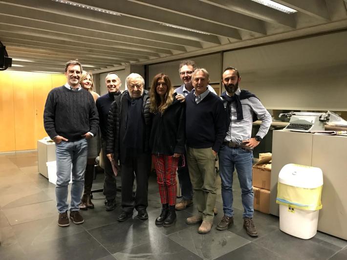 Pupi Avati in visita alla Gazzetta di Parma