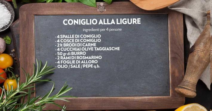  Chef che bont&agrave;, la settimana inizia con il Coniglio alla ligure 