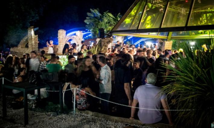 La mappa delle disco all'aperto