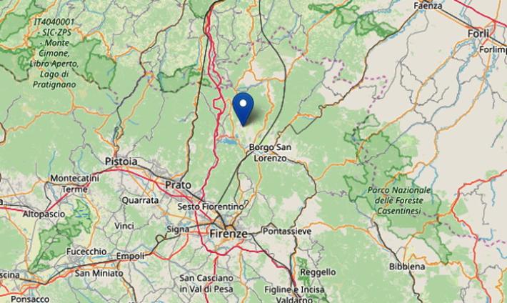 Terremoto: varie scosse al  Mugello la  pi&ugrave; forte di 4,5