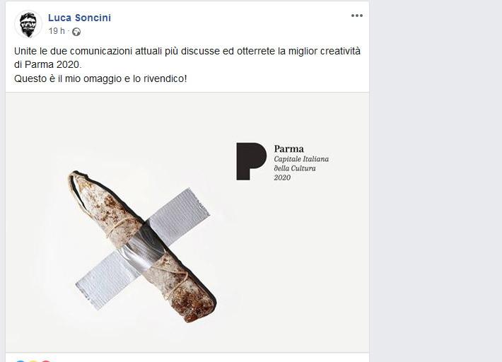 Da Parma a Miami, la risposta di Luca Soncini alla banana di Cattelan. E Guerra applaude