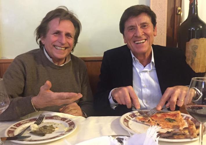 Pizza a Parma per Gianni Morandi