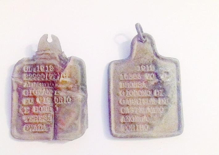 Trovate in un bosco le piastrine  di due soldati della II Guerra mondiale