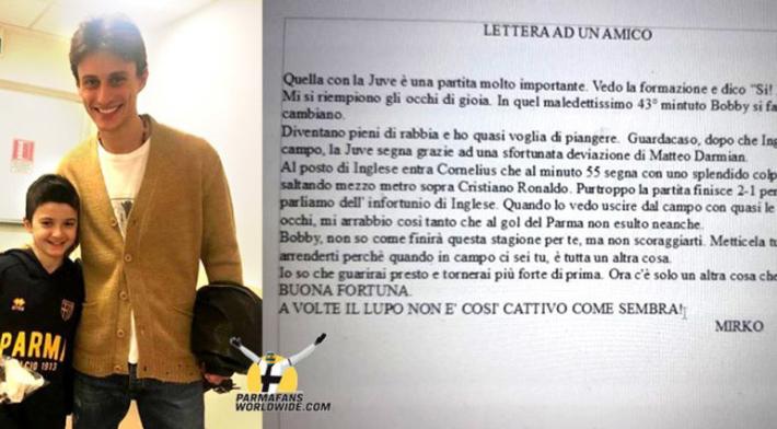 Lettera  del guerriero Mirko al suo eroe Inglese