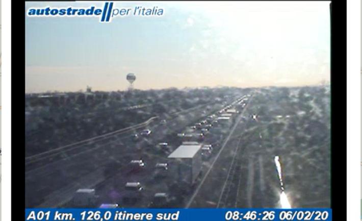 Incidente  in A1  dopo il casello di Campegine: code in direzione Sud 