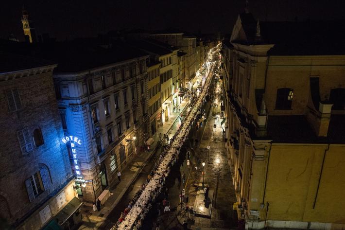 Cena dei 1000, modifiche al percorso dei bus