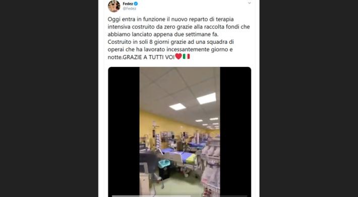 Ferragni-Fedez: "Apre il nuovo reparto di terapia intensiva del San Raffaele" - Video 