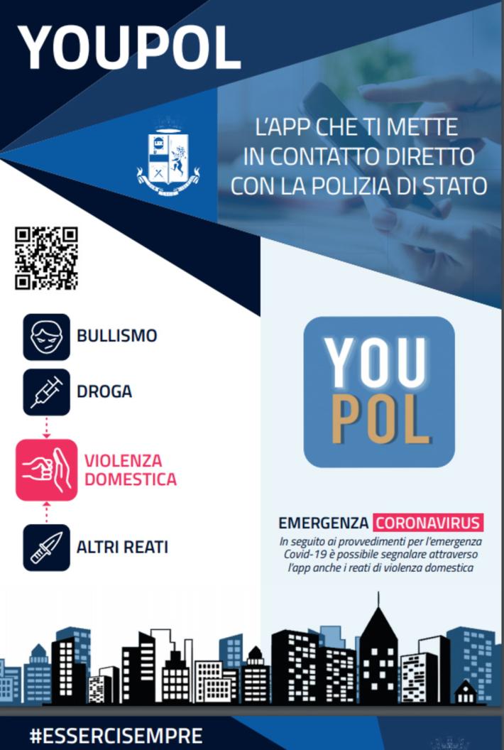 YouPol. L&rsquo;app della Polizia si aggiorna: si possono segnalare i reati di  violenza domestica - Scarica il video