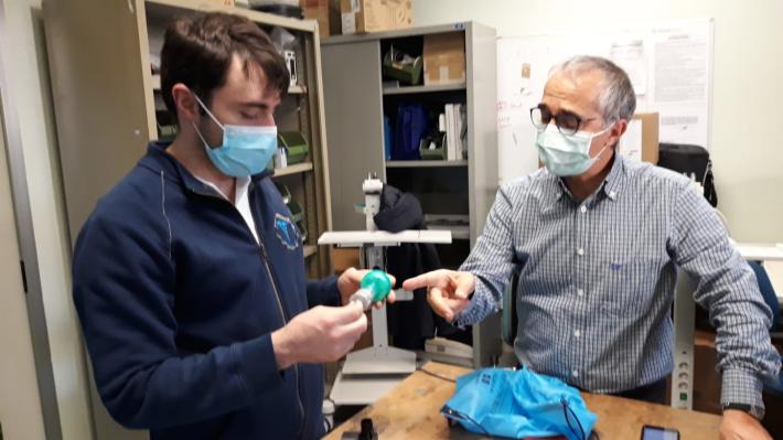 Rianimazione, la Dallara e la maschera anti-Covid