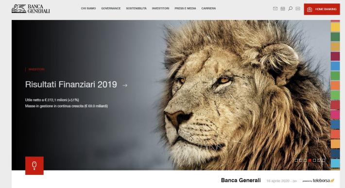 Banca Generali, on line il nuovo sito istituzionale