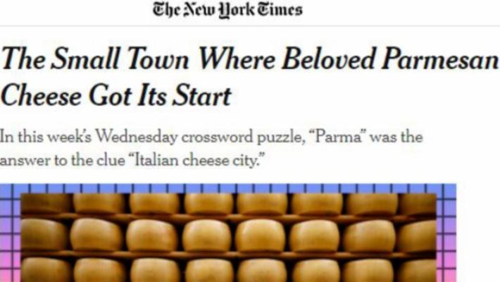 Quanto piace Parma e il Parmigiano al NY Times