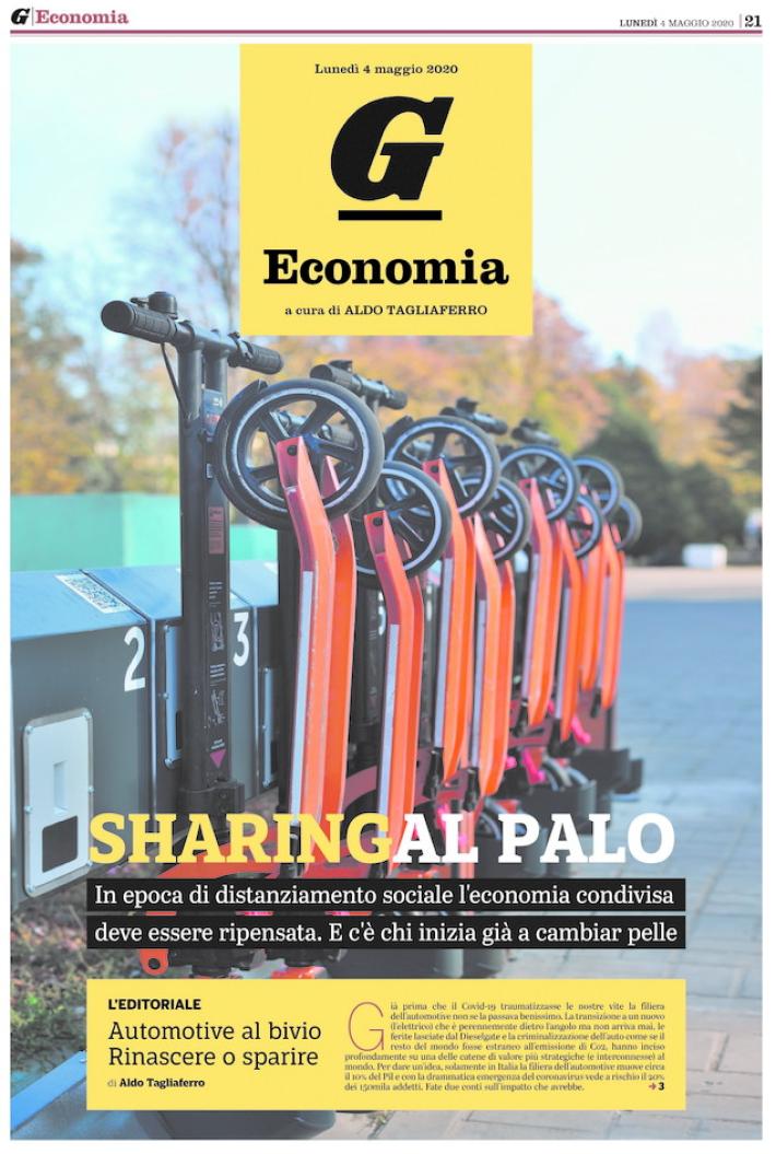 L'inserto del luned&igrave;: che fine far&agrave; la sharing economy