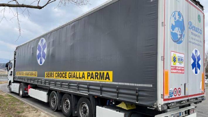 Da Parma verso l'Ucraina con un tir di aiuti: la spedizione di Seirs