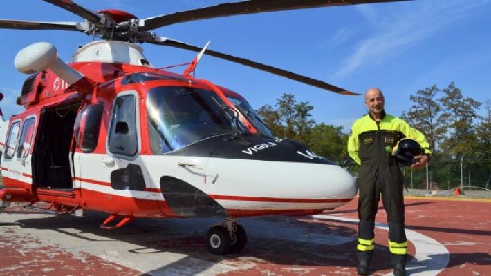 In pensione Graiani, il vigile del fuoco &laquo;volante&raquo;