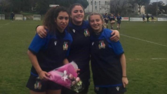 Sofia, Matilde e Gaia al Women's Rugby Festival Under 18