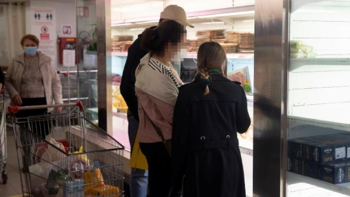 La spesa per 100 famiglie di profughi ucraini