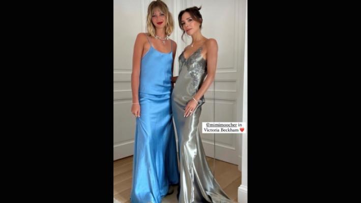 I tessuti degli abiti di Vittoria Beckam al matrimonio del figlio? Vengono da Traversetolo